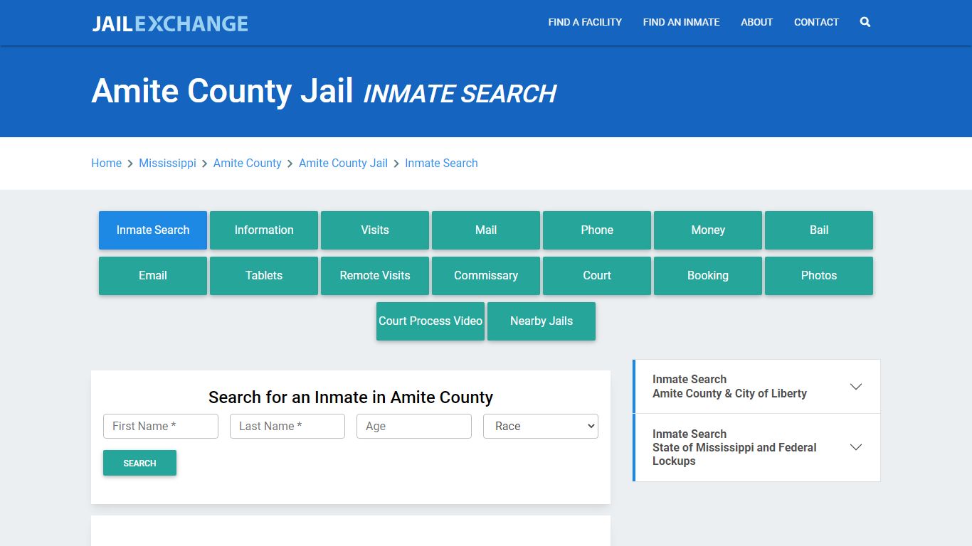 Amite County Jail, MS Inmate Search: Roster & Mugshots - Jail Exchange